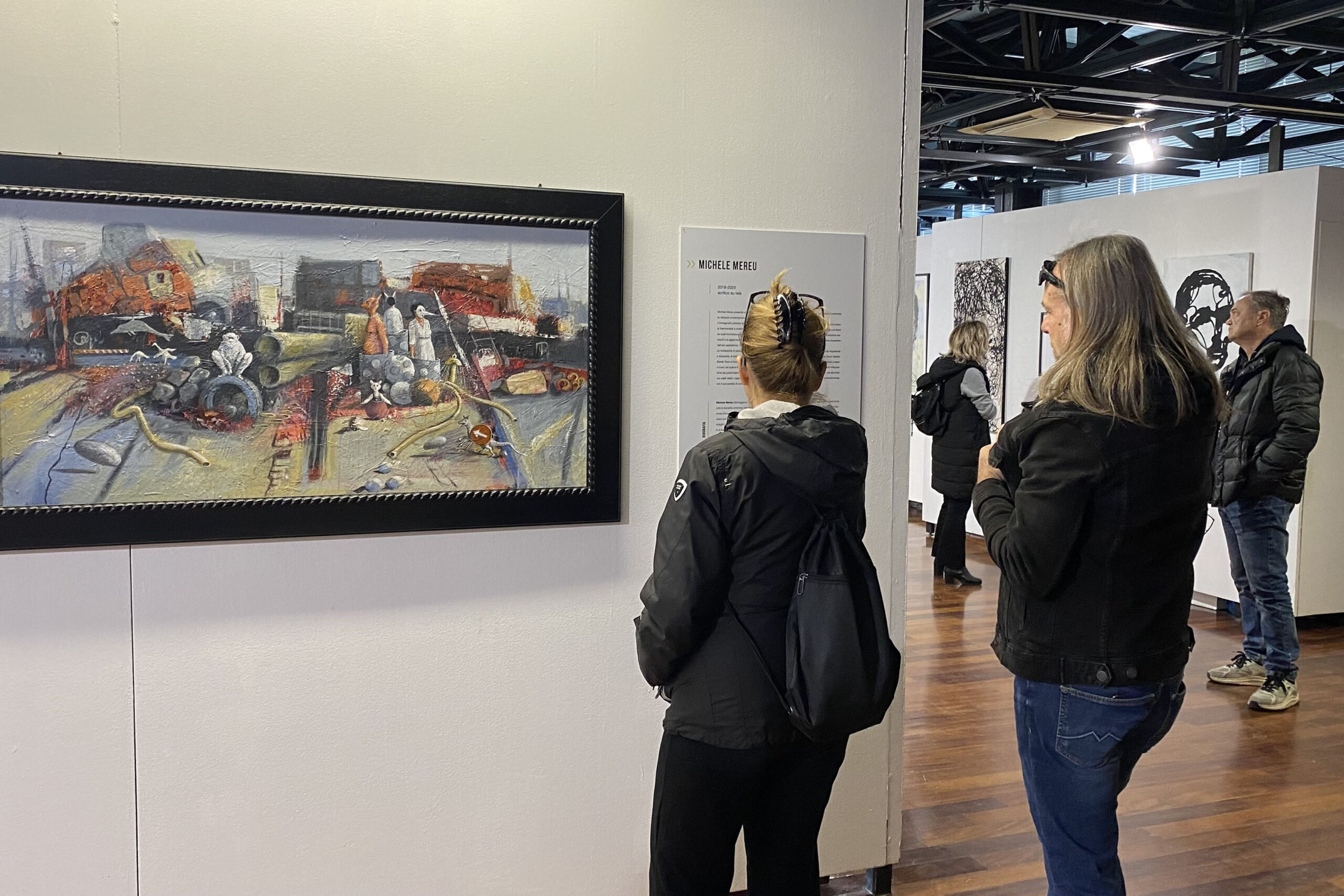 visitors at Bucolica Urbana exhibition